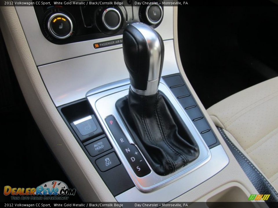 2012 Volkswagen CC Sport White Gold Metallic / Black/Cornsilk Beige Photo #15