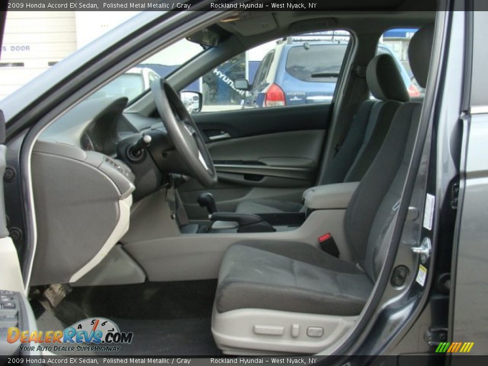 2009 Honda Accord EX Sedan Polished Metal Metallic / Gray Photo #10