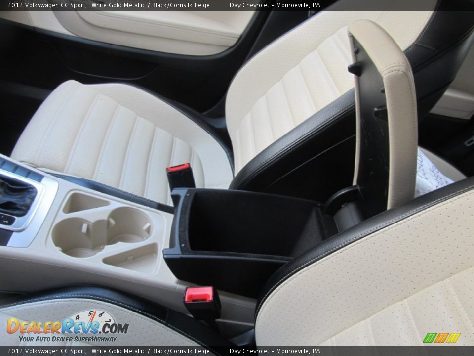 2012 Volkswagen CC Sport White Gold Metallic / Black/Cornsilk Beige Photo #16