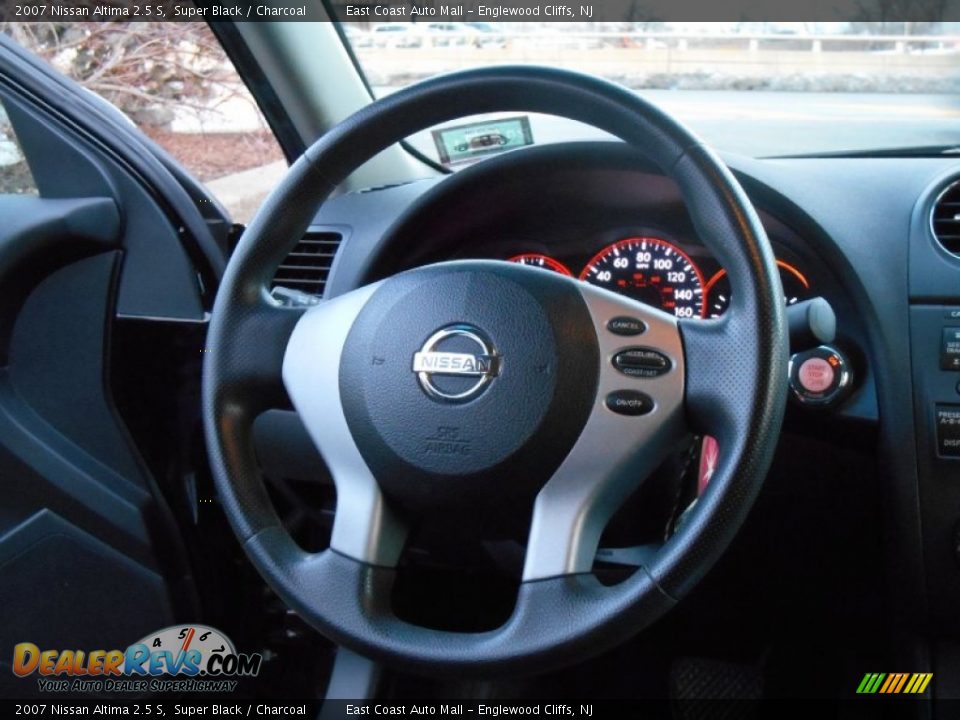 2007 Nissan Altima 2.5 S Super Black / Charcoal Photo #12
