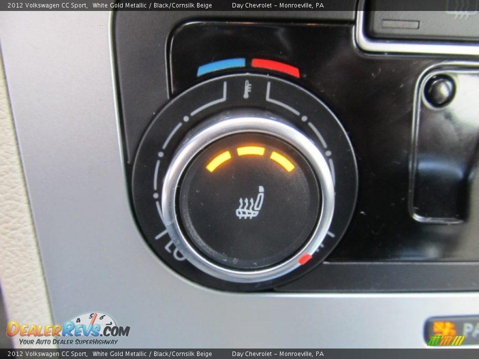 2012 Volkswagen CC Sport White Gold Metallic / Black/Cornsilk Beige Photo #17