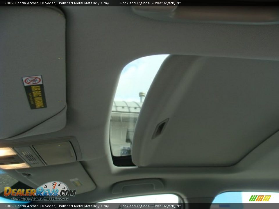2009 Honda Accord EX Sedan Polished Metal Metallic / Gray Photo #11