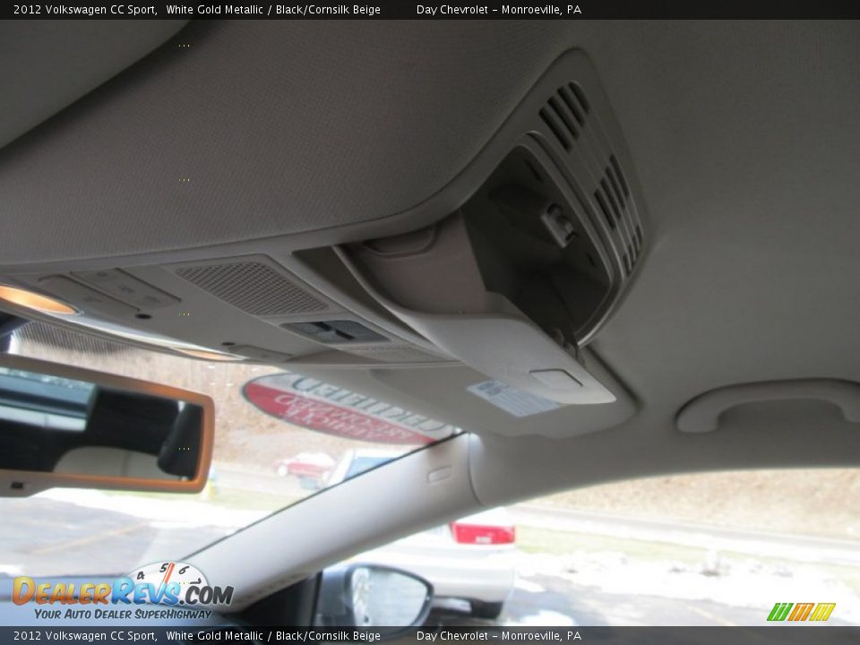 2012 Volkswagen CC Sport White Gold Metallic / Black/Cornsilk Beige Photo #18
