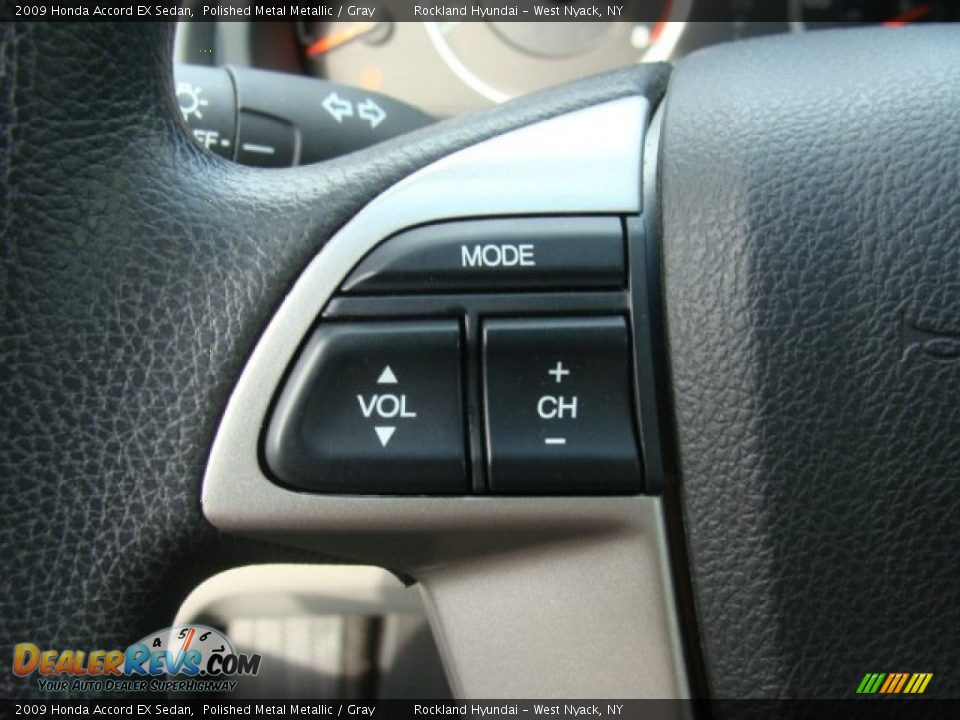 2009 Honda Accord EX Sedan Polished Metal Metallic / Gray Photo #14