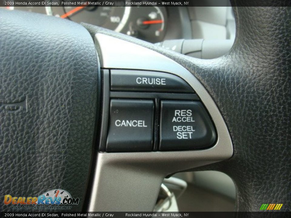 2009 Honda Accord EX Sedan Polished Metal Metallic / Gray Photo #15