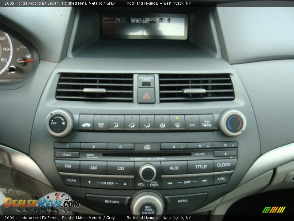 2009 Honda Accord EX Sedan Polished Metal Metallic / Gray Photo #17