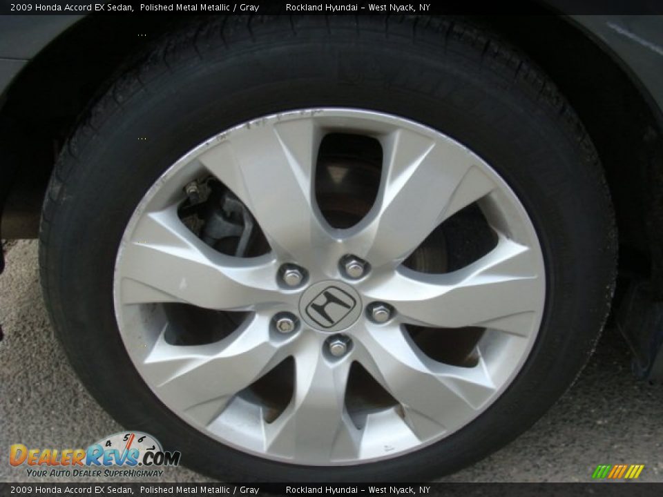 2009 Honda Accord EX Sedan Polished Metal Metallic / Gray Photo #26