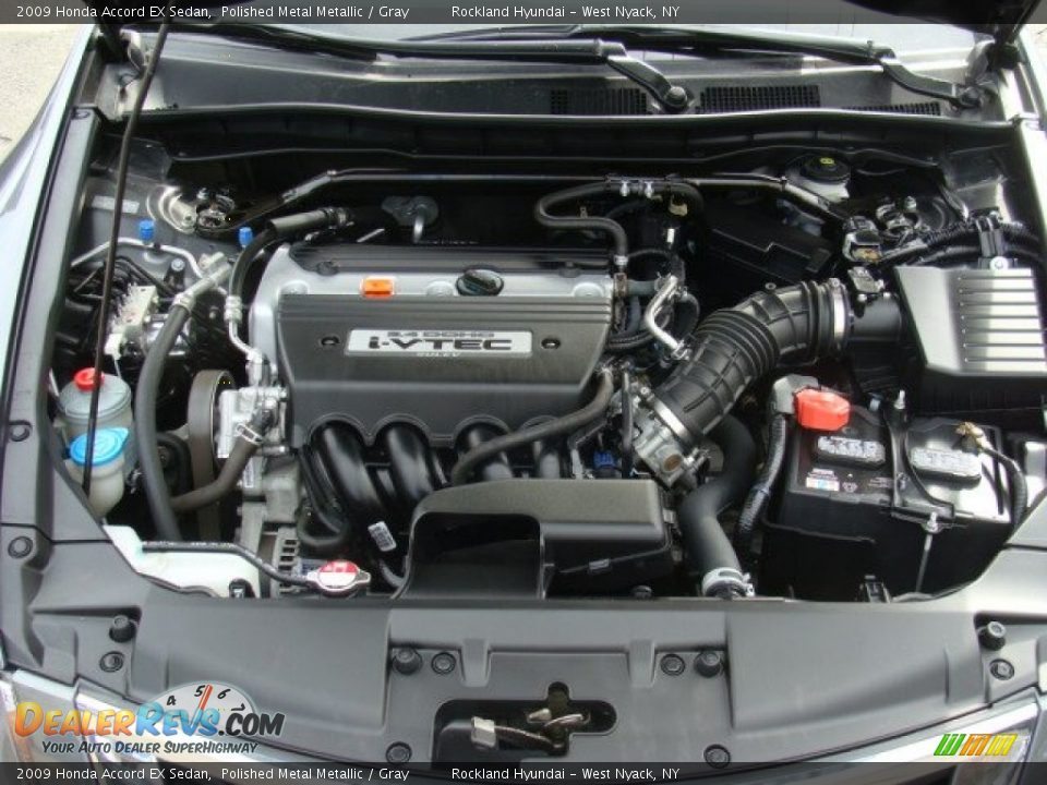 2009 Honda Accord EX Sedan Polished Metal Metallic / Gray Photo #28