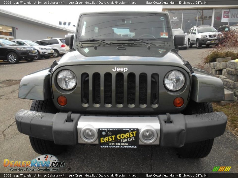 2008 Jeep Wrangler Unlimited Sahara 4x4 Jeep Green Metallic / Dark Khaki/Medium Khaki Photo #2