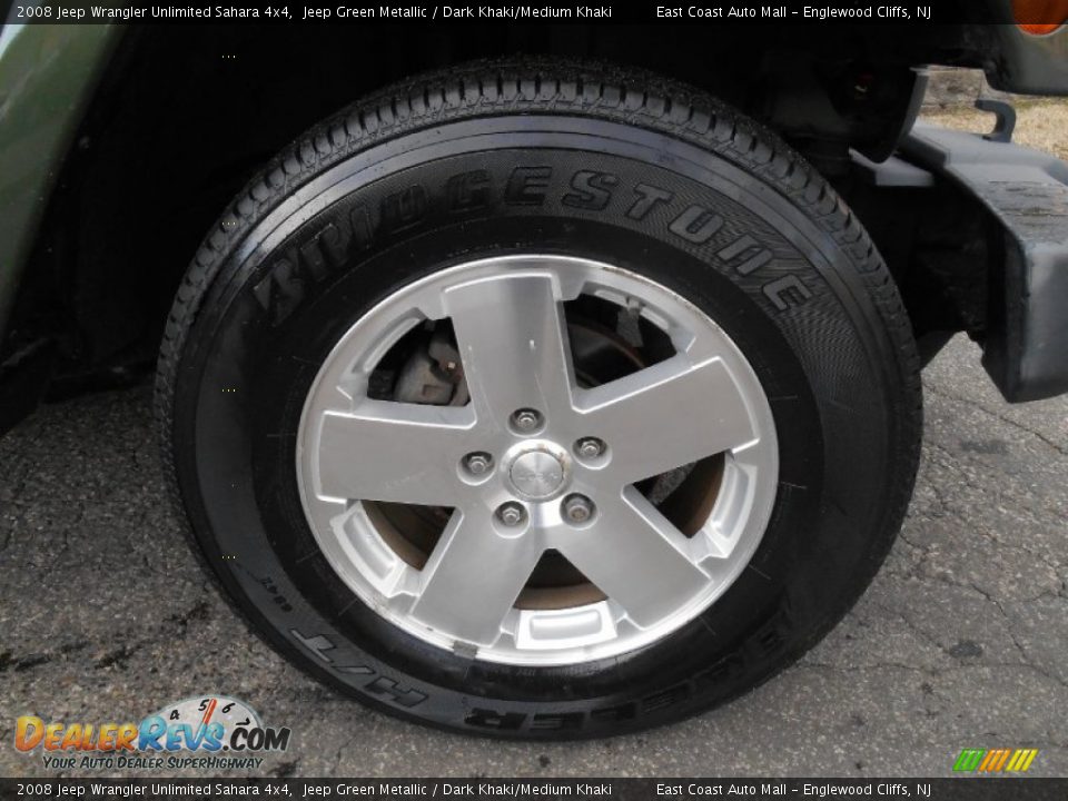2008 Jeep Wrangler Unlimited Sahara 4x4 Jeep Green Metallic / Dark Khaki/Medium Khaki Photo #8