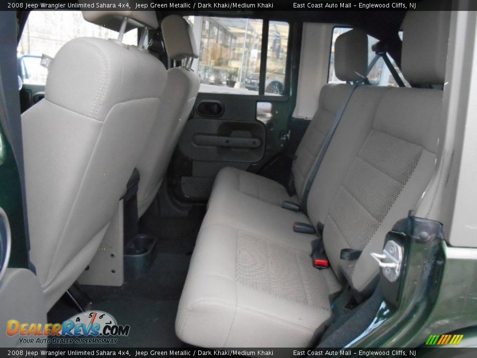 2008 Jeep Wrangler Unlimited Sahara 4x4 Jeep Green Metallic / Dark Khaki/Medium Khaki Photo #9