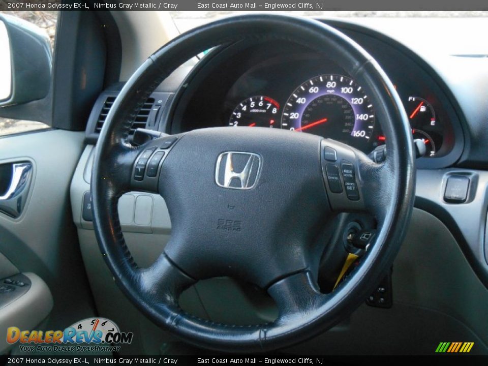 2007 Honda Odyssey EX-L Nimbus Gray Metallic / Gray Photo #11