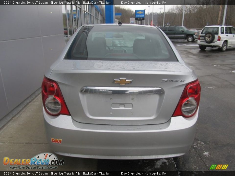 2014 Chevrolet Sonic LT Sedan Silver Ice Metallic / Jet Black/Dark Titanium Photo #4
