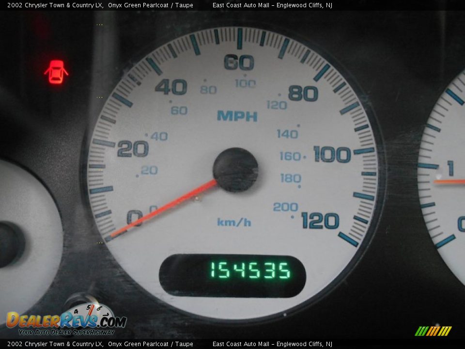 2002 Chrysler Town & Country LX Onyx Green Pearlcoat / Taupe Photo #13
