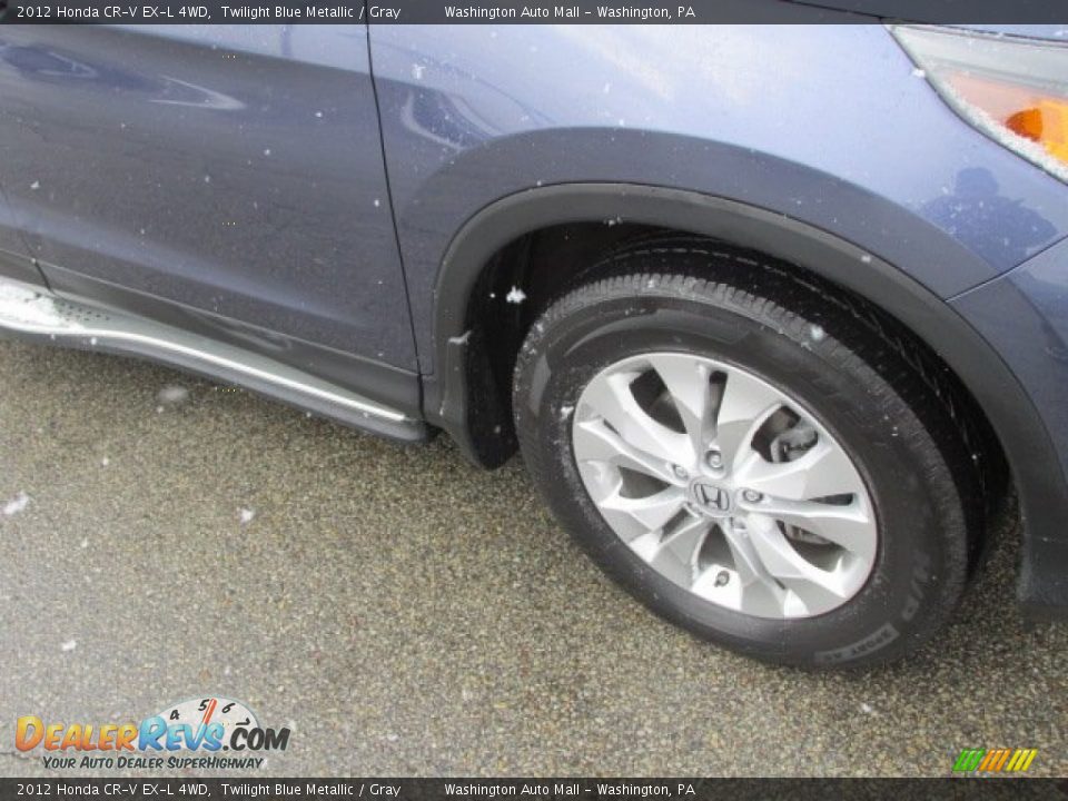 2012 Honda CR-V EX-L 4WD Twilight Blue Metallic / Gray Photo #3