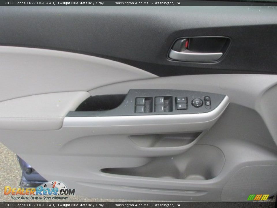 2012 Honda CR-V EX-L 4WD Twilight Blue Metallic / Gray Photo #8