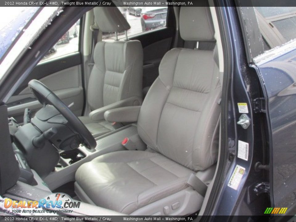 2012 Honda CR-V EX-L 4WD Twilight Blue Metallic / Gray Photo #10