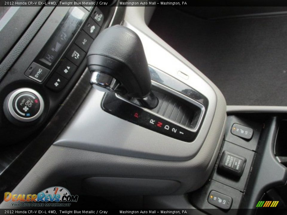 2012 Honda CR-V EX-L 4WD Twilight Blue Metallic / Gray Photo #12