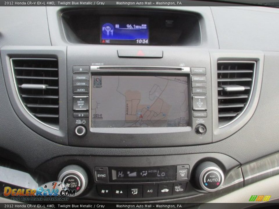 2012 Honda CR-V EX-L 4WD Twilight Blue Metallic / Gray Photo #13