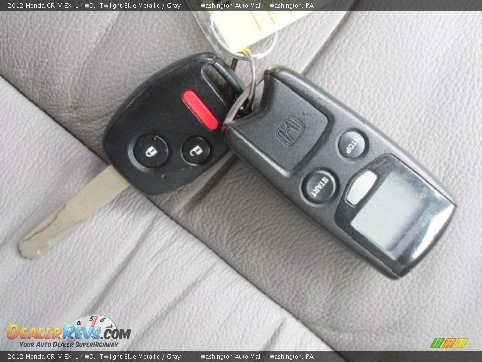 2012 Honda CR-V EX-L 4WD Twilight Blue Metallic / Gray Photo #18