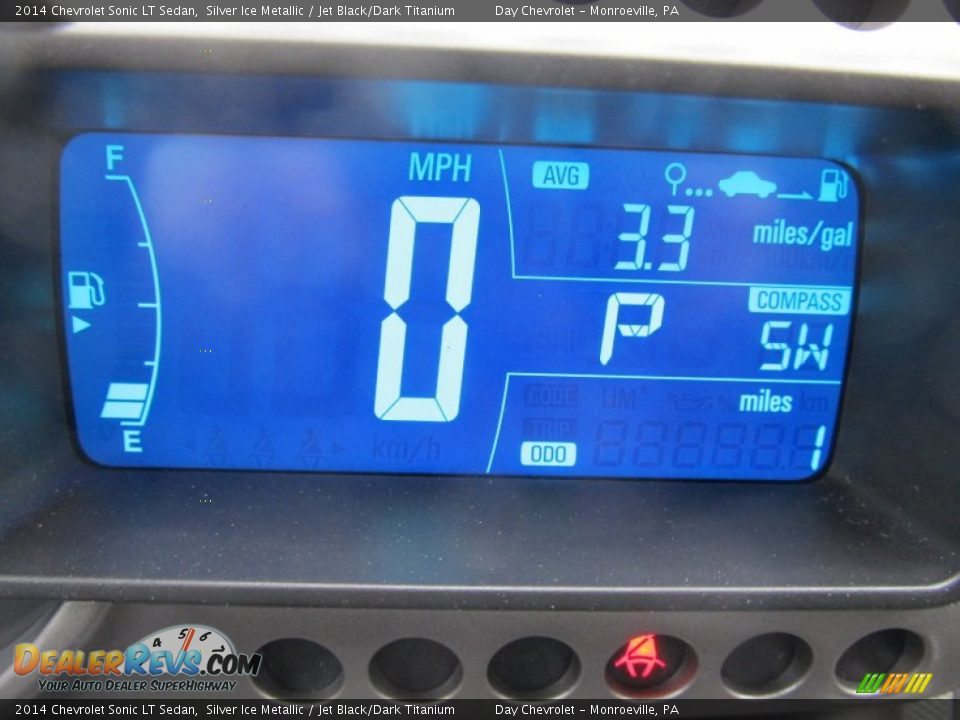 2014 Chevrolet Sonic LT Sedan Silver Ice Metallic / Jet Black/Dark Titanium Photo #20