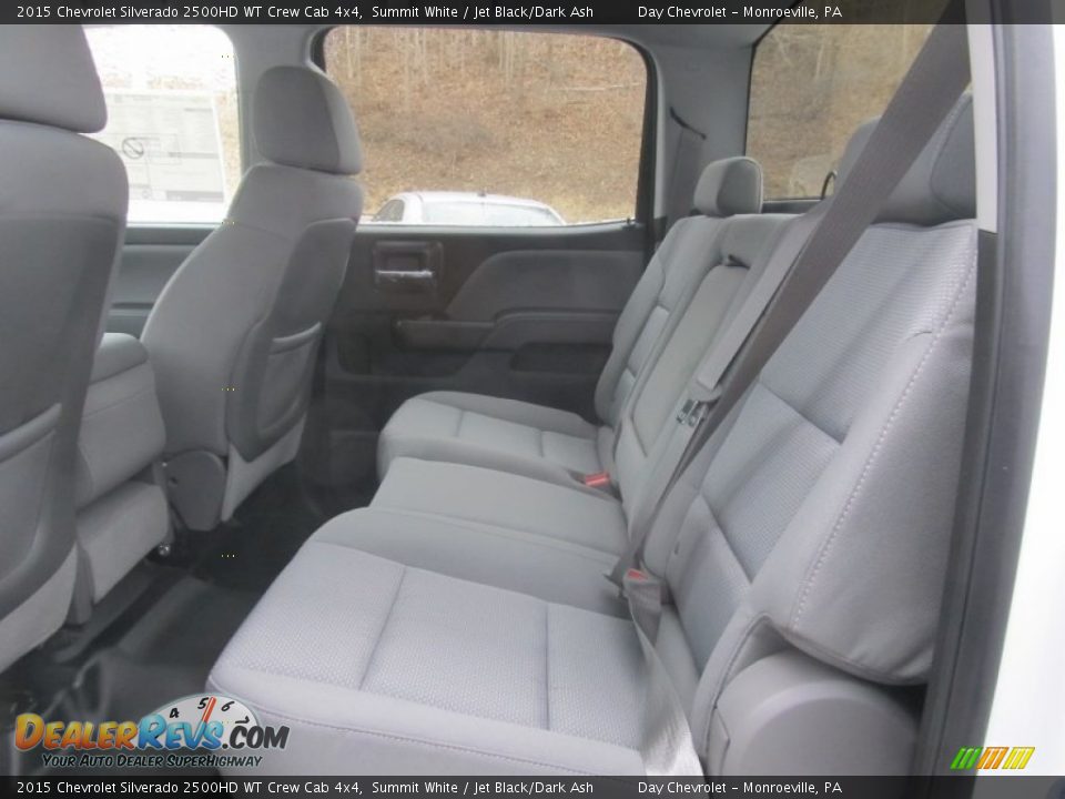 Rear Seat of 2015 Chevrolet Silverado 2500HD WT Crew Cab 4x4 Photo #14