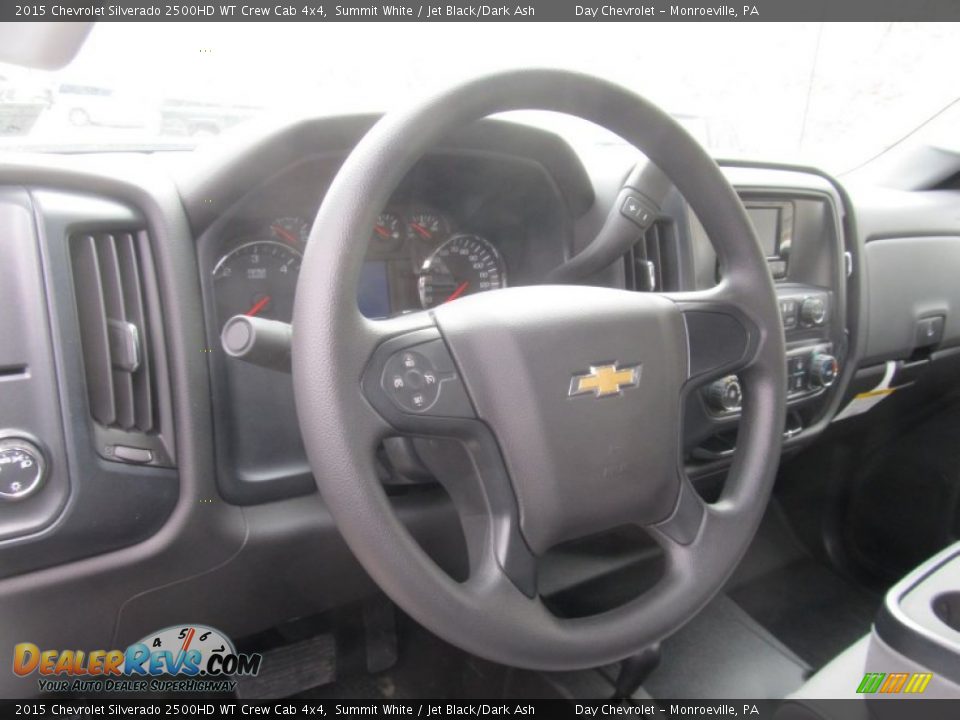 2015 Chevrolet Silverado 2500HD WT Crew Cab 4x4 Steering Wheel Photo #16