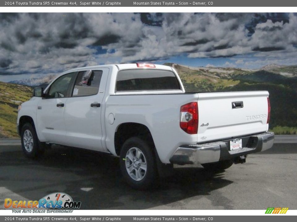 2014 Toyota Tundra SR5 Crewmax 4x4 Super White / Graphite Photo #3