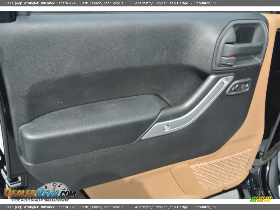 2014 Jeep Wrangler Unlimited Sahara 4x4 Black / Black/Dark Saddle Photo #10