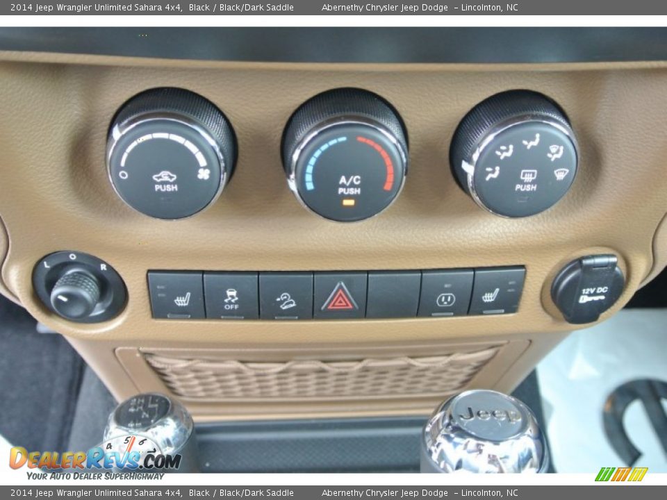 2014 Jeep Wrangler Unlimited Sahara 4x4 Black / Black/Dark Saddle Photo #12
