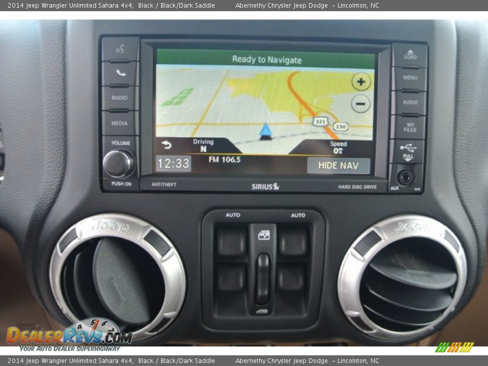 2014 Jeep Wrangler Unlimited Sahara 4x4 Black / Black/Dark Saddle Photo #13