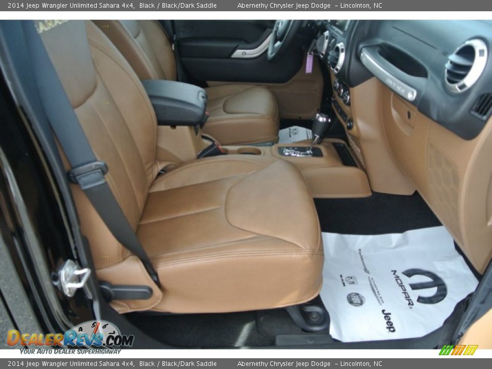 2014 Jeep Wrangler Unlimited Sahara 4x4 Black / Black/Dark Saddle Photo #18