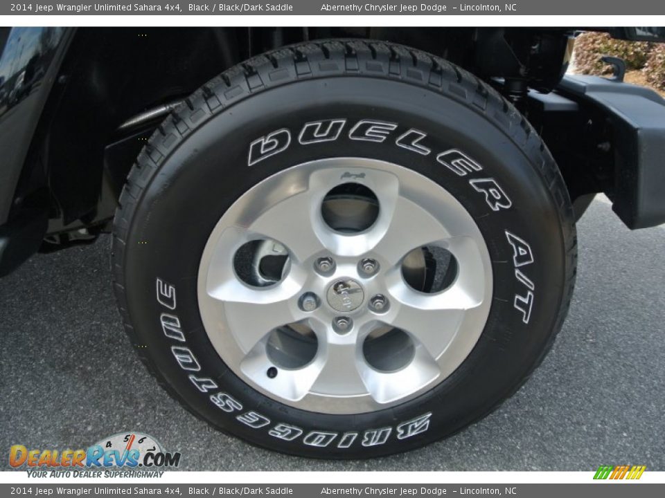 2014 Jeep Wrangler Unlimited Sahara 4x4 Black / Black/Dark Saddle Photo #21
