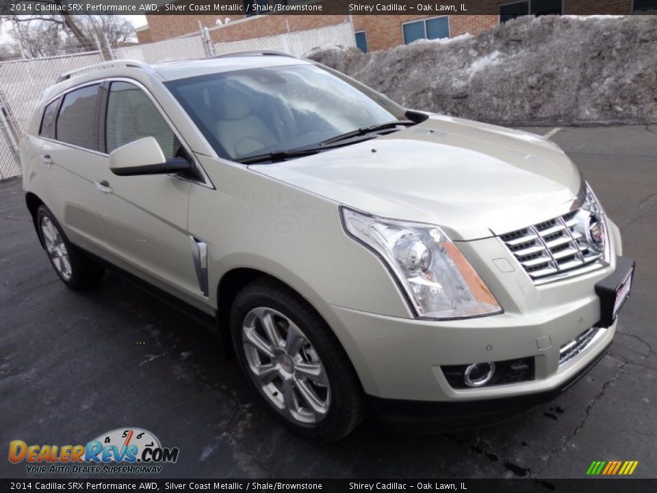 2014 Cadillac SRX Performance AWD Silver Coast Metallic / Shale/Brownstone Photo #3
