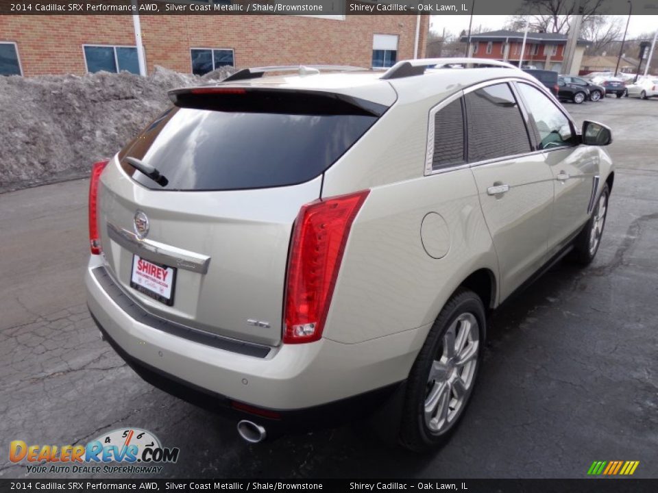 2014 Cadillac SRX Performance AWD Silver Coast Metallic / Shale/Brownstone Photo #4