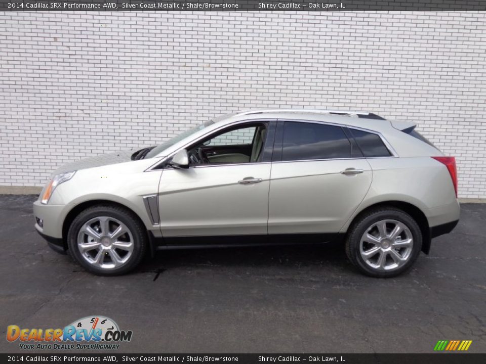 2014 Cadillac SRX Performance AWD Silver Coast Metallic / Shale/Brownstone Photo #7