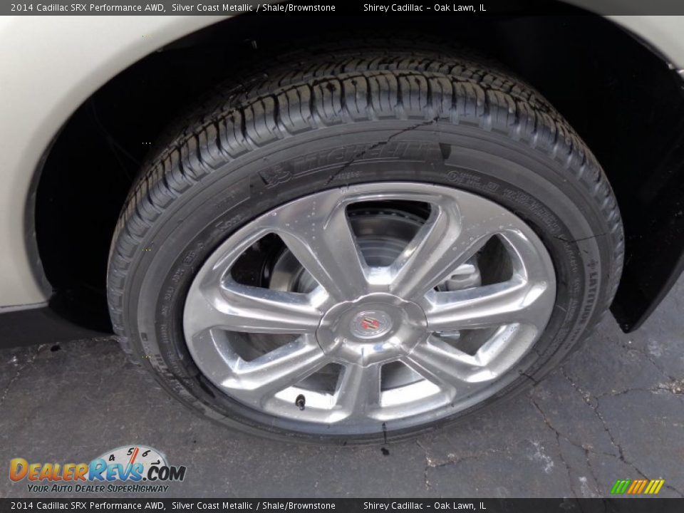 2014 Cadillac SRX Performance AWD Silver Coast Metallic / Shale/Brownstone Photo #8