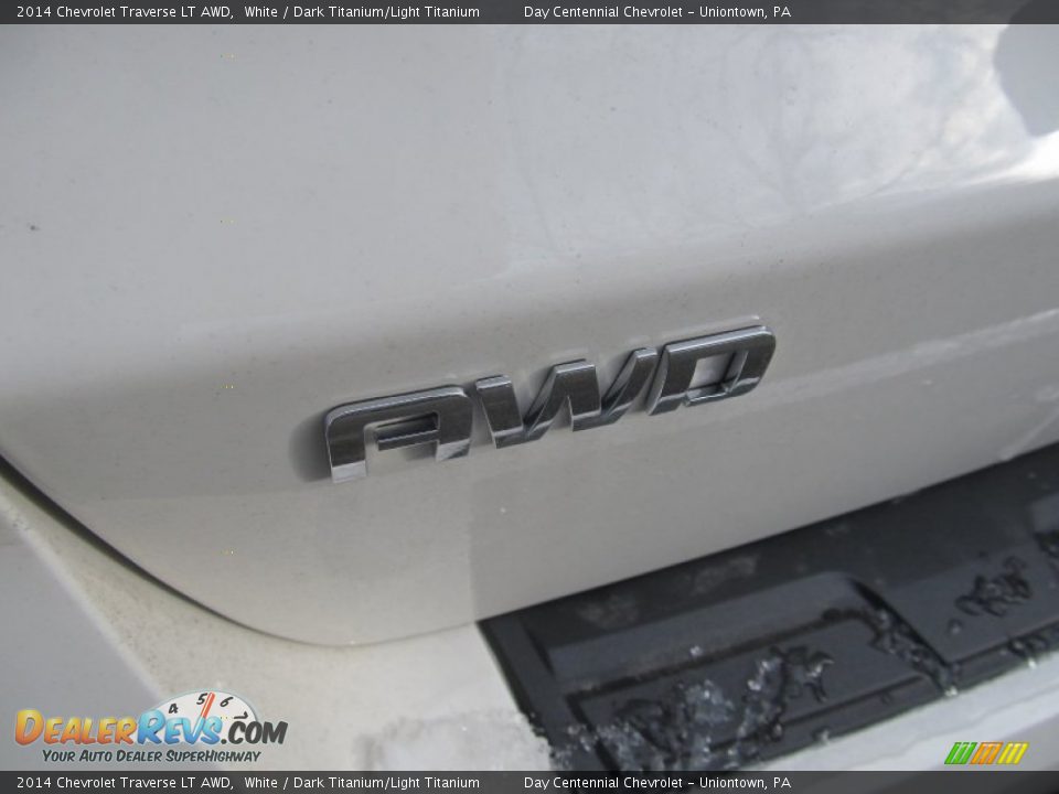 2014 Chevrolet Traverse LT AWD White / Dark Titanium/Light Titanium Photo #5