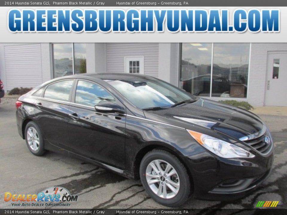 2014 Hyundai Sonata GLS Phantom Black Metallic / Gray Photo #1