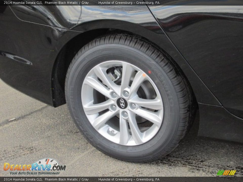 2014 Hyundai Sonata GLS Phantom Black Metallic / Gray Photo #3