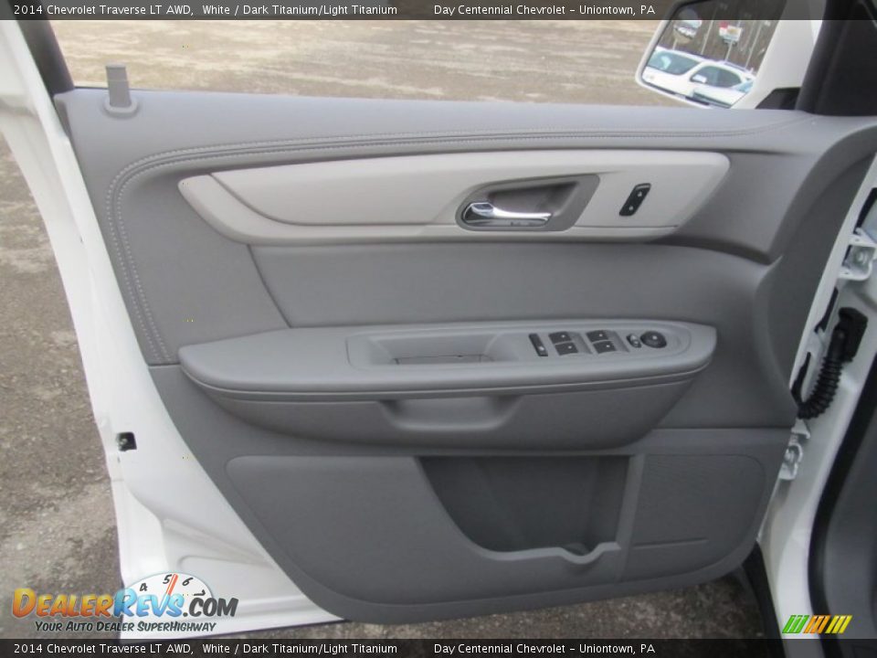 2014 Chevrolet Traverse LT AWD White / Dark Titanium/Light Titanium Photo #11