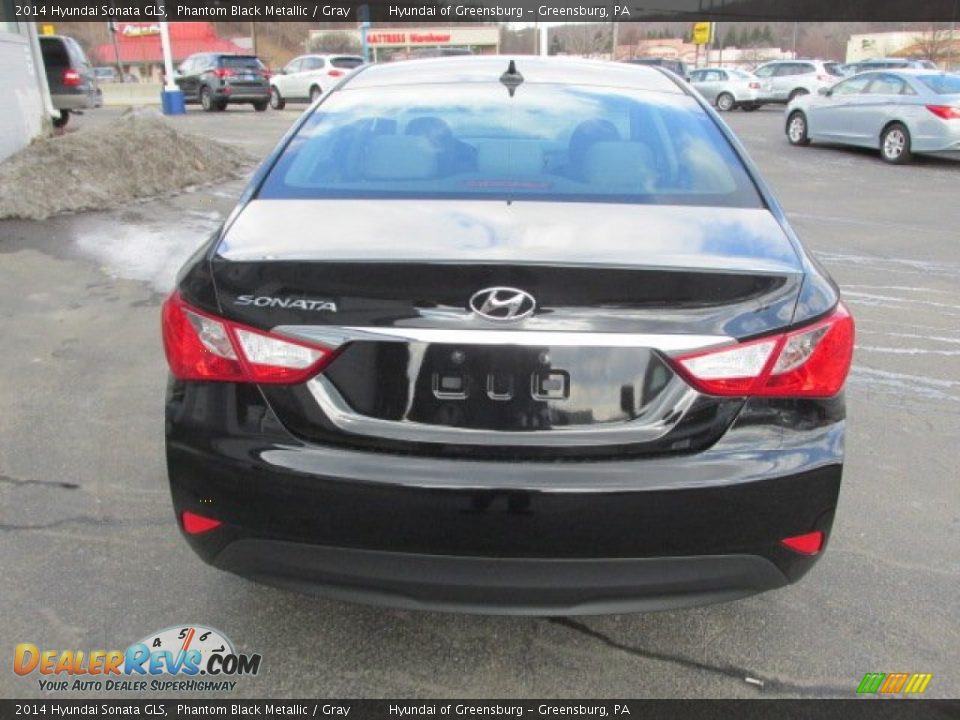 2014 Hyundai Sonata GLS Phantom Black Metallic / Gray Photo #6