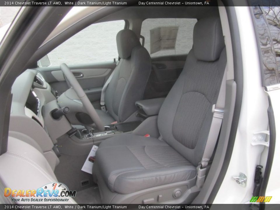 2014 Chevrolet Traverse LT AWD White / Dark Titanium/Light Titanium Photo #12