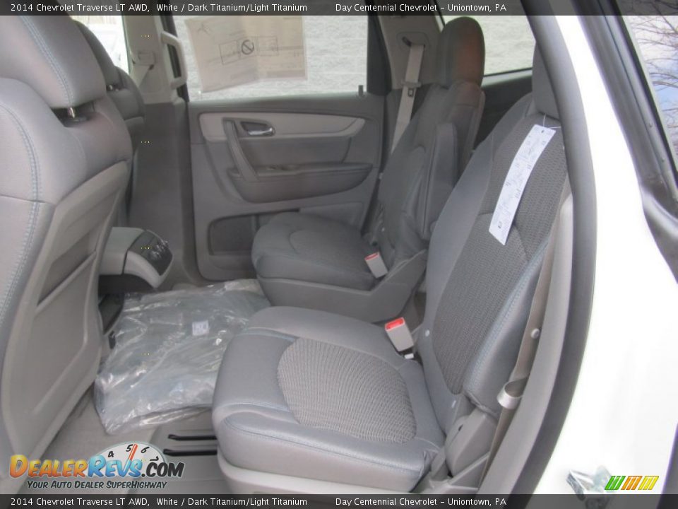 2014 Chevrolet Traverse LT AWD White / Dark Titanium/Light Titanium Photo #13