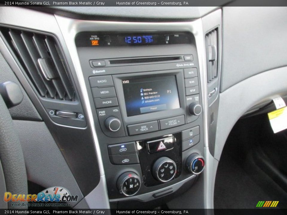 2014 Hyundai Sonata GLS Phantom Black Metallic / Gray Photo #12