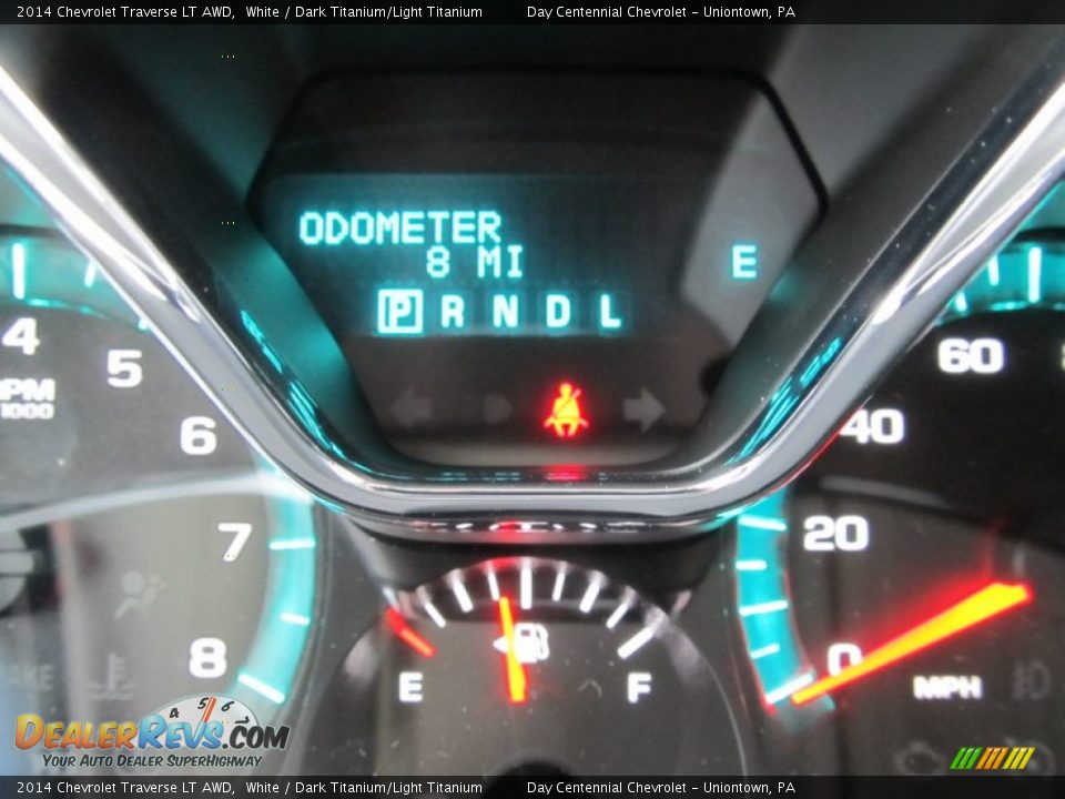 2014 Chevrolet Traverse LT AWD White / Dark Titanium/Light Titanium Photo #20