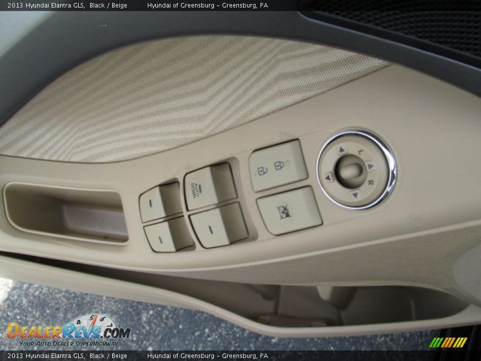 2013 Hyundai Elantra GLS Black / Beige Photo #8