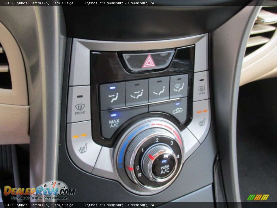 2013 Hyundai Elantra GLS Black / Beige Photo #12