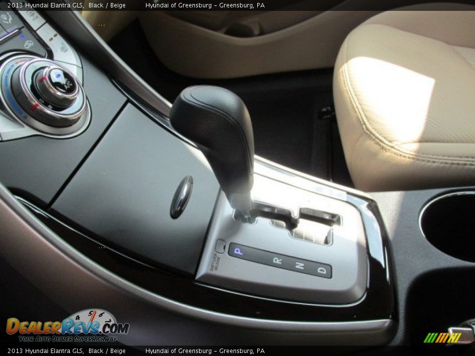 2013 Hyundai Elantra GLS Black / Beige Photo #13