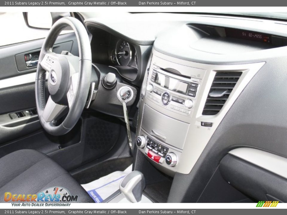 2011 Subaru Legacy 2.5i Premium Graphite Gray Metallic / Off-Black Photo #14